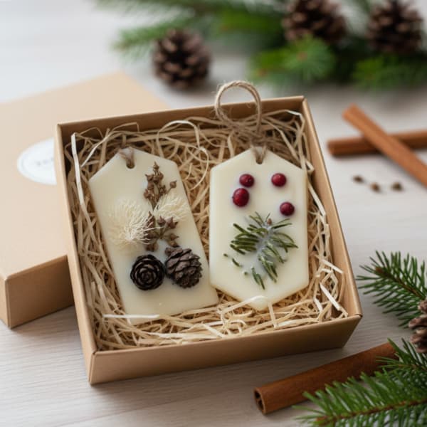 Cialda profumata artigianale in cera di soia Tacco rosso candle lab