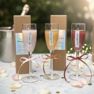 Candela in Flute - Candela in Vetro - Tacco Rosso Candle Lab