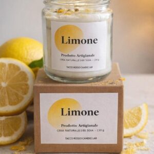 Candela Aromaterapia Limone in cera di Soia